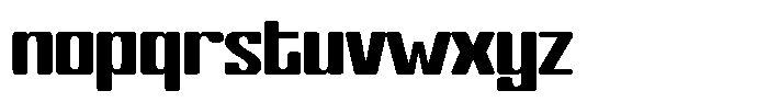 Hightop Font LOWERCASE