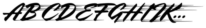 Highway Man Regular Font UPPERCASE