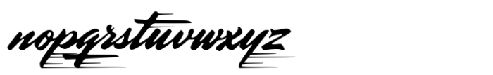 Highway Man Regular Font LOWERCASE