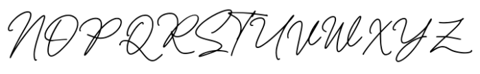 Hilanda Signature Font UPPERCASE