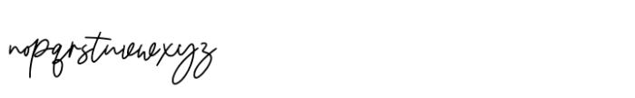 Hilanda Signature Font LOWERCASE