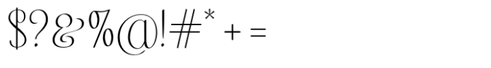 Hildor San Extra Light Font OTHER CHARS
