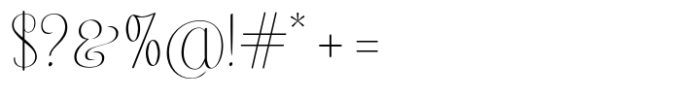 Hildor San Thin Font OTHER CHARS