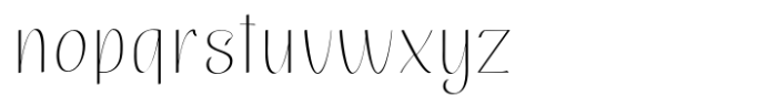 Hildor San Thin Font LOWERCASE