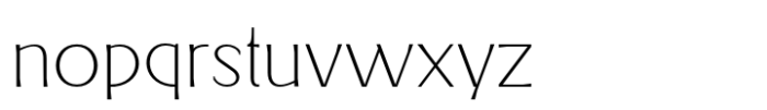 Hillgers Extra Light Font LOWERCASE