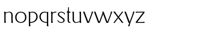 Hillgers Light Font LOWERCASE
