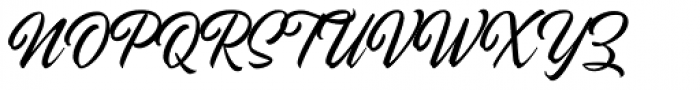 Hillstown Script Clean Font UPPERCASE