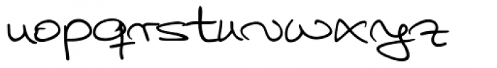 Hilly Handwriting Pro Font LOWERCASE