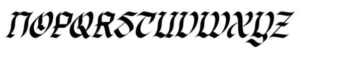 Hillyorn Blackletter Italic Font UPPERCASE