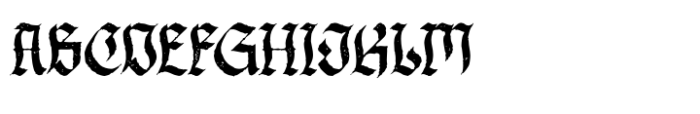 Hillyorn Blackletter Regular Textured Font UPPERCASE