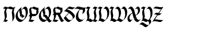 Hillyorn Blackletter Regular Textured Font UPPERCASE