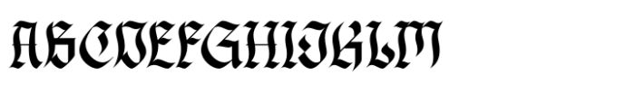 Hillyorn Blackletter Regular Font UPPERCASE
