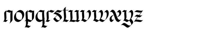 Hillyorn Blackletter Regular Font LOWERCASE