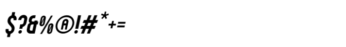 Hilumion Sans Italic Font OTHER CHARS
