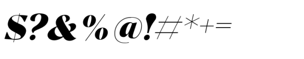 Hiluna Italic Font OTHER CHARS
