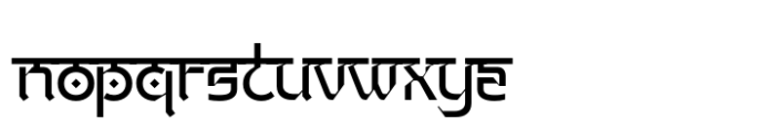 Hindi Raj Font LOWERCASE