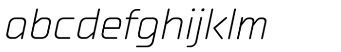 Hinnual Extra Light Italic Font LOWERCASE