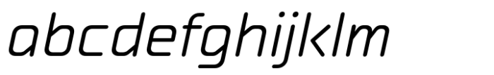 Hinnual Light Italic Font LOWERCASE