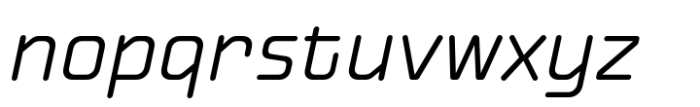 Hinnual Light Italic Font LOWERCASE