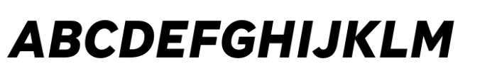 Hint Extra Bold Italic Font UPPERCASE