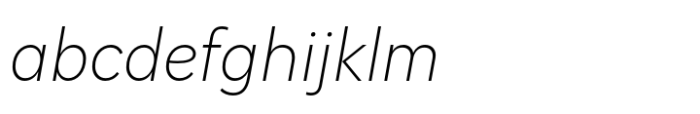 Hint Extra Light Italic FONT