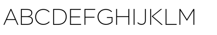 Hint Extra Light Font UPPERCASE