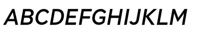Hint Medium Italic Font UPPERCASE