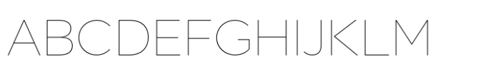 Hint Thin Font UPPERCASE