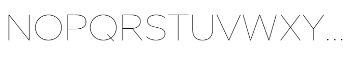 Hint Thin Font UPPERCASE