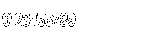 Hiphep Rough Inline Font OTHER CHARS
