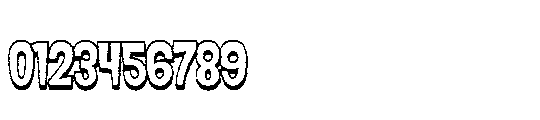 Hiphep Rough Shadow Font OTHER CHARS
