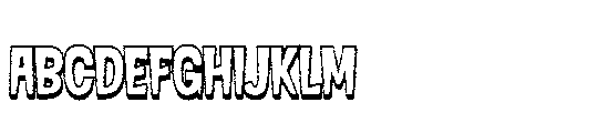 Hiphep Rough Shadow Font UPPERCASE