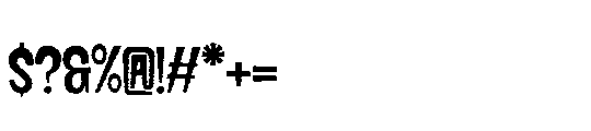 Hiphep Rough Font OTHER CHARS