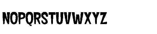 Hiphep Rough Font UPPERCASE