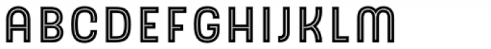 Hipton Sans Inline Font LOWERCASE