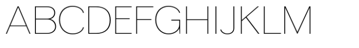 Hirashe Thin Font UPPERCASE
