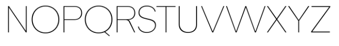 Hirashe Thin Font UPPERCASE