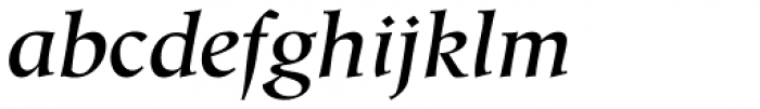 Hiroshige Medium Italic Font LOWERCASE