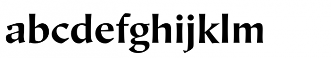 Hiroshige Sans Bold Font LOWERCASE