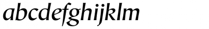 Hiroshige Sans Medium Italic Font LOWERCASE