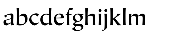 Hiroshige Sans Medium Font LOWERCASE