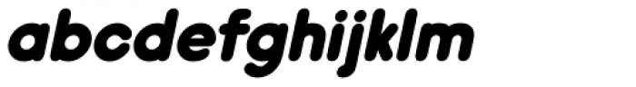 Hiruko Black Oblique Font LOWERCASE