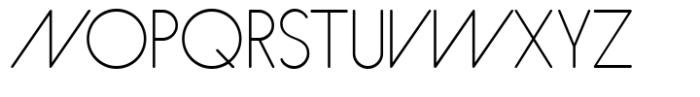Hiruko Extra Light Alternate Font UPPERCASE