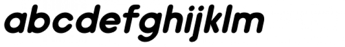 Hiruko Oblique Font LOWERCASE