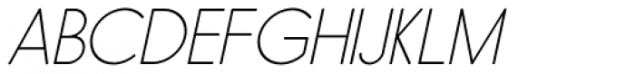 Hiruko Pro ExtraLight Oblique Font UPPERCASE