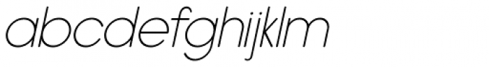 Hiruko Pro ExtraLight Oblique Font LOWERCASE