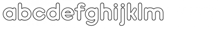 Hiruko Pro Outline Font LOWERCASE