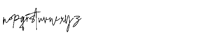 Hissy Fits Signature Font LOWERCASE