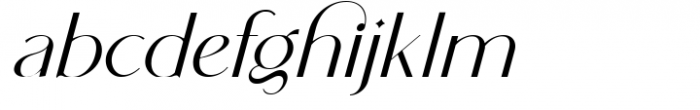 Histeagin Sans Italic Font LOWERCASE