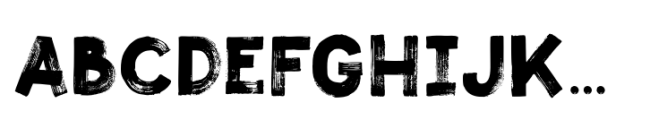 Historic Grunge Brush Font UPPERCASE